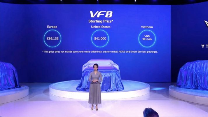 Giá xe ô tô điện Vinfast VF8 dưới 1 tỷ.